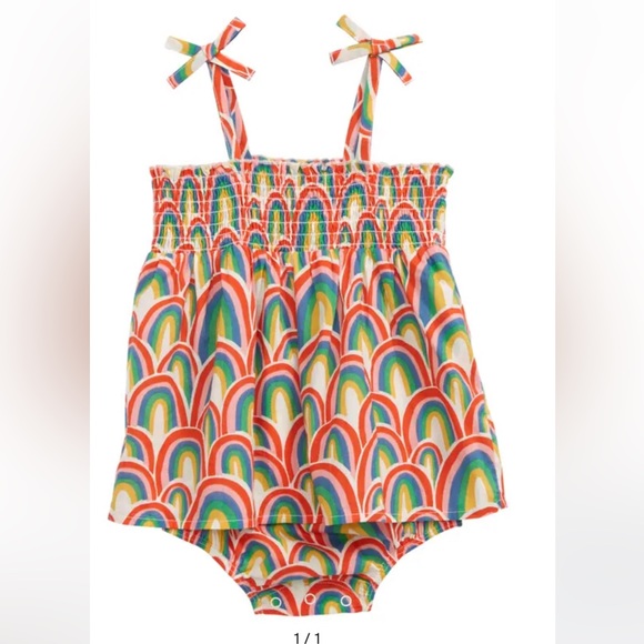 Tucker + Tate Other - ❤️Tucker + Tate Ivory Egret Rainbow Stacks Dress EUC